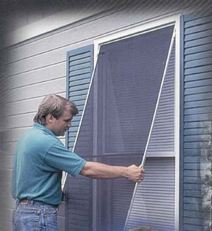 installation of a sun screen